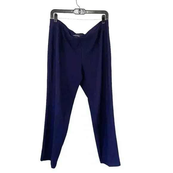 Eileen Fisher System Slim Ankle Stretch Crepe Pants size Large - Picture 2 of 8